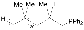 {2-Methyl-3-[polyisobutyl(20)]propyl}diphenylphosphine (50% in heptane/polyisobutylene)