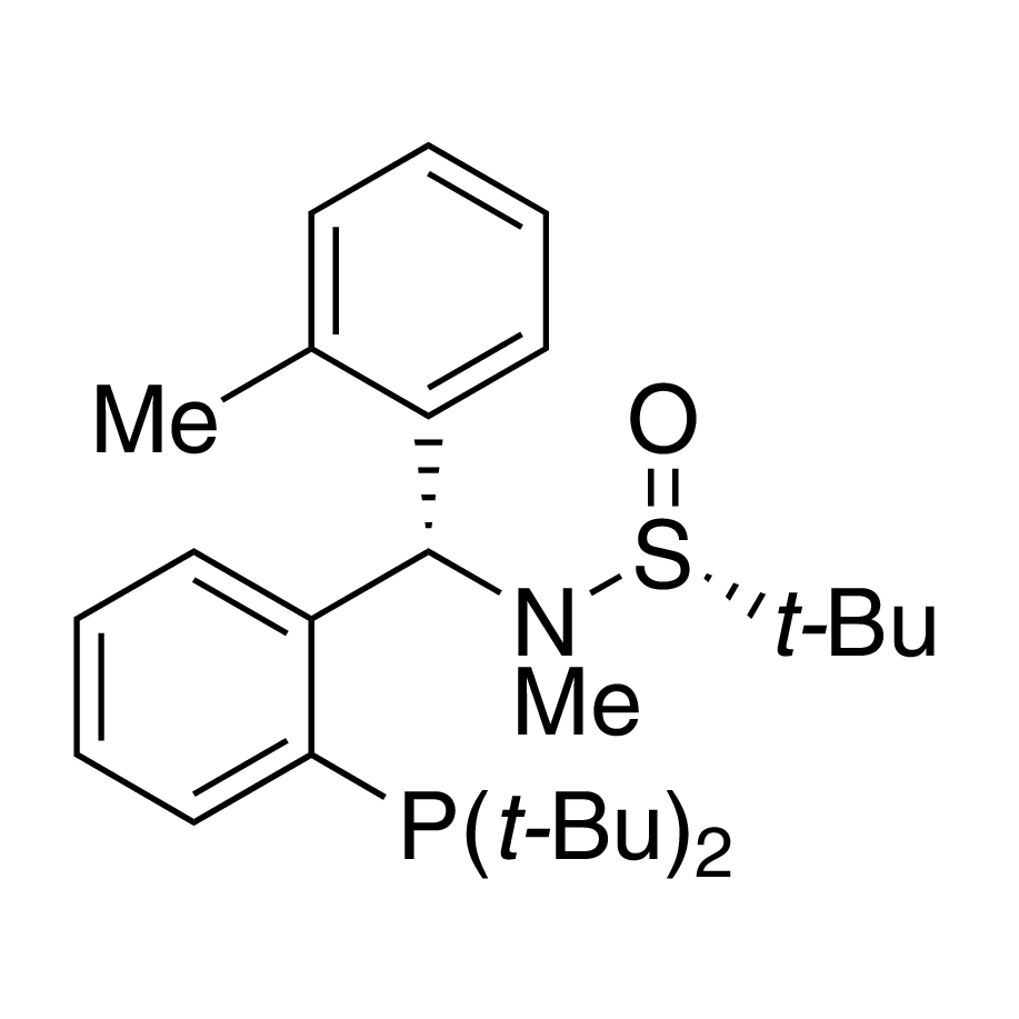 [S(R)]-N-[(S)-[2-(Di-tert-butylphosphanyl)phenyl](2-methylphenyl)methyl]-N,2-dimethyl-2-propanesulfinamide, 95%