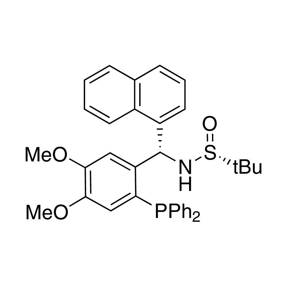 [S(R)]-N-[(S)-[2-(Diphenylphosphino)-4,5-dimethoxyphenyl]-1-naphthalenylmethyl]-2-methyl-2-propanesulfinamide, 95%