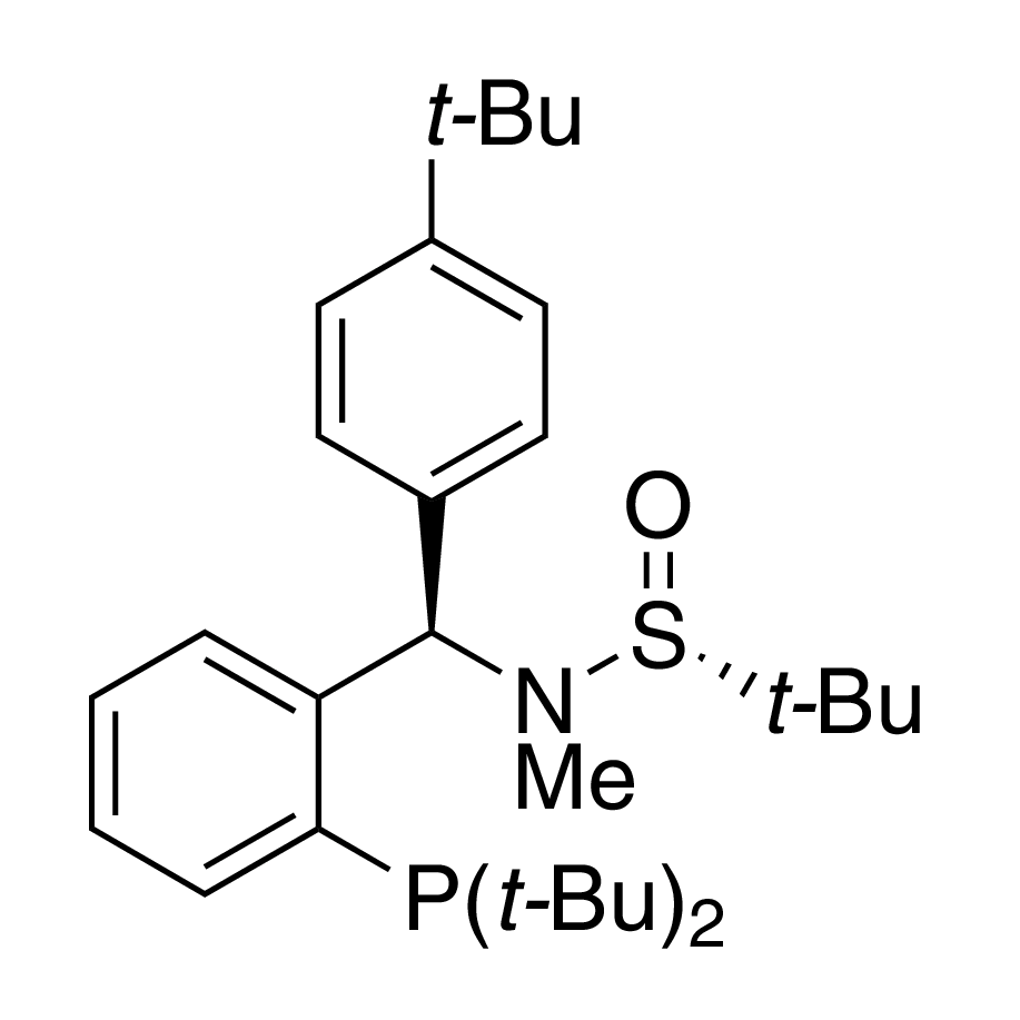[S(R)]-N-[(R)-(4-(tert-Butyl)phenyl)[2-(di-tert-butylphosphino)phenyl]methyl]-N,2-dimethyl-2-propanesulfinamide, 95%