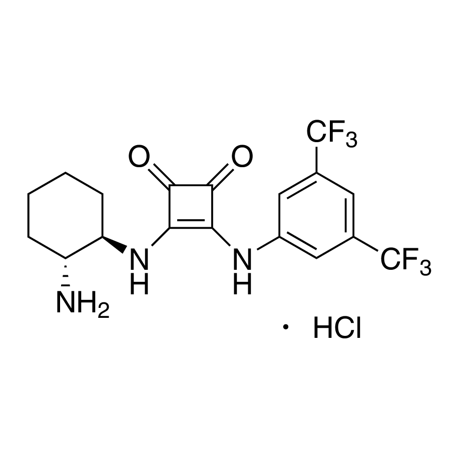 3-[(1R,2R)-2-Aminocyclohexylamino]-4-[3,5-bis(trifluoromethyl)phenylamino]cyclobut-3-ene-1,2-dione Hydrochloride, 98%, (99% ee)