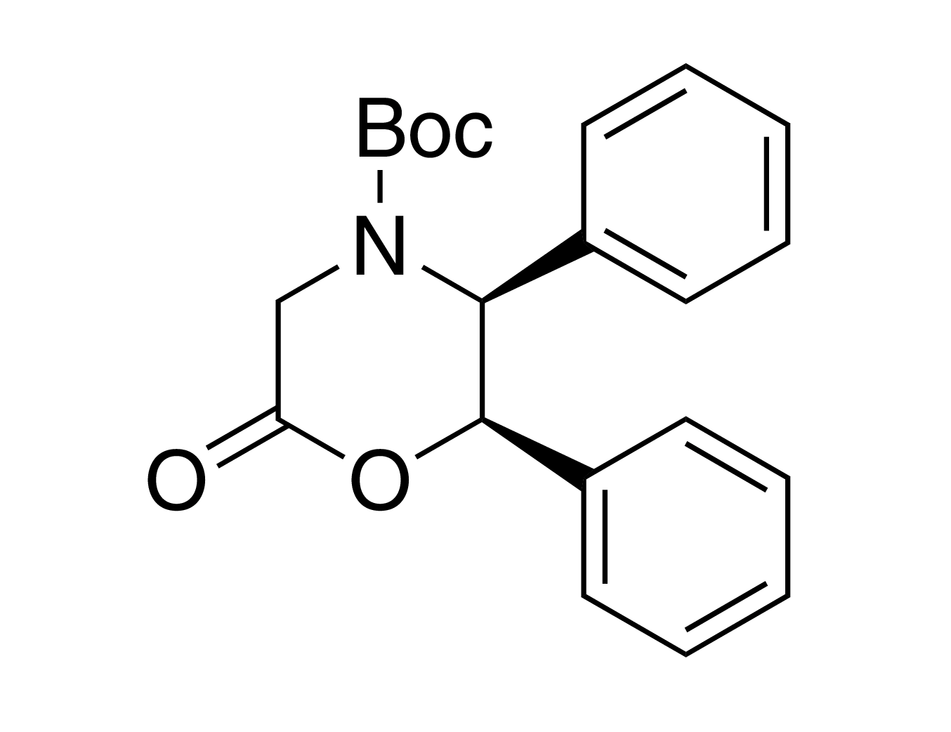 (2R,3S)-6-Oxo-2,3-diphenyl-4-morpholinecarboxylic acid t-butyl ester, 98% (99% ee)