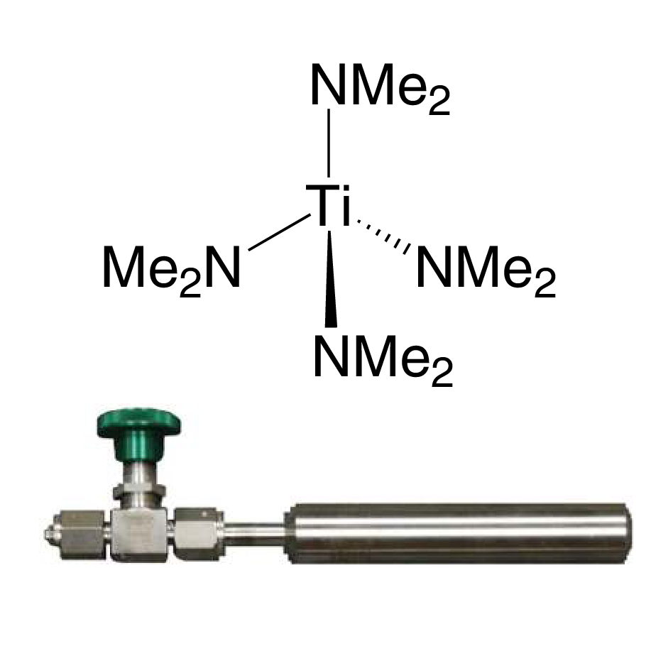 Tetrakis(dimethylamino)titanium(IV), 99% TDMAT, 93-2240, contained in high-temp 50 ml Swagelok® cylinder (96-1071) for CVD/ALD