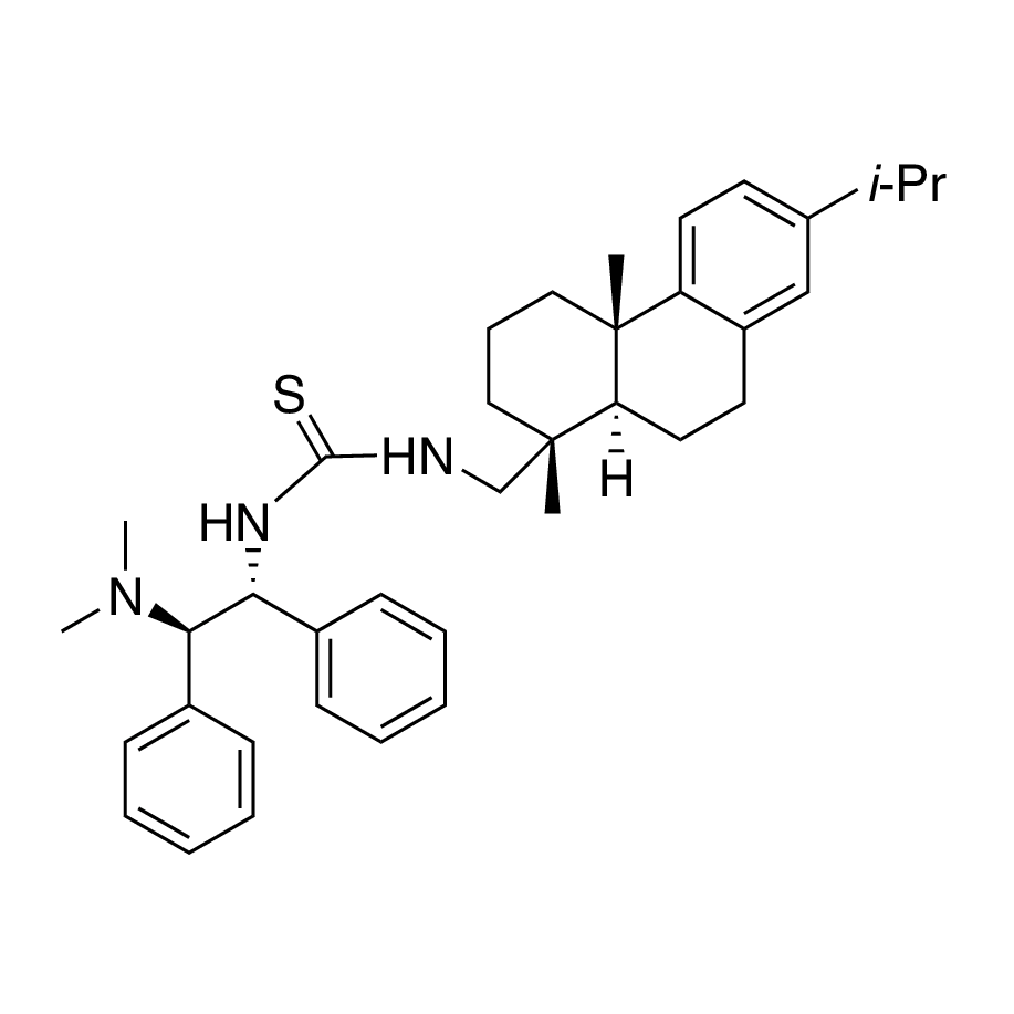N-[(1R,2R)-2-(Dimethylamino)-1,2-diphenylethyl]-N'-[[(1R,4aS,10aR)-1,2,3,4,4a,9,10,10a-octahydro-1,4a-dimethyl-7-isopropyl-1-phenanthrenyl]methyl]thiourea, 95%, (99% ee)