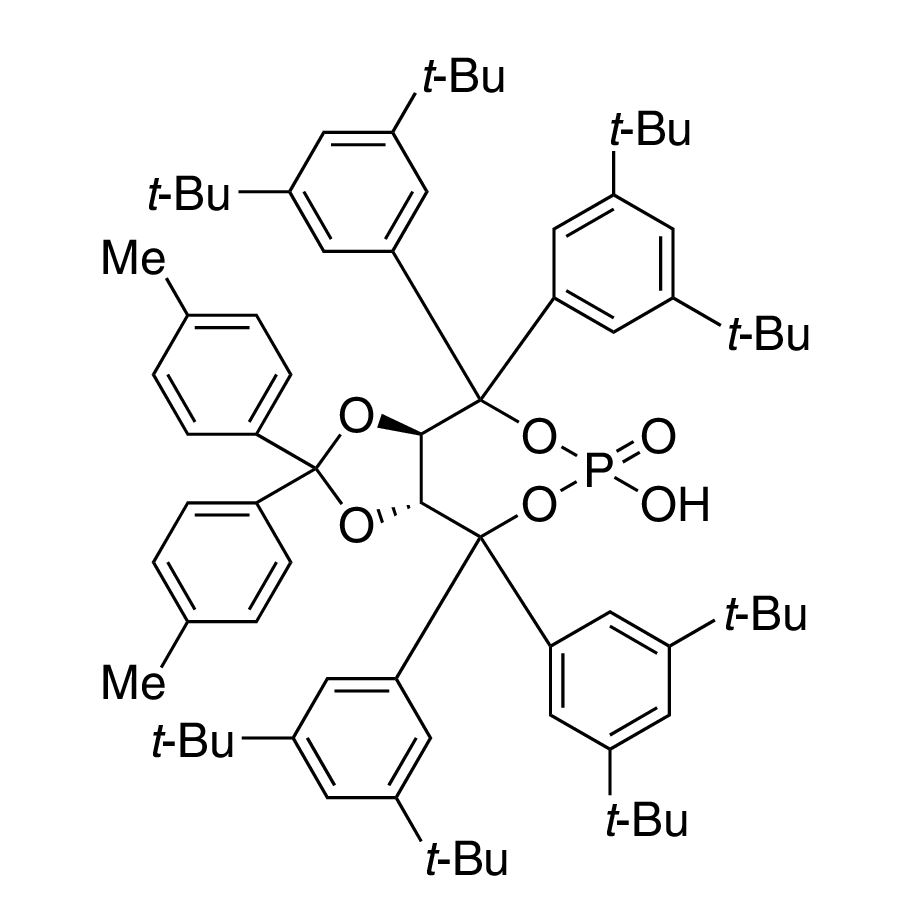 (3aR,8aR)-4,4,8,8-Tetrakis(3,5-di-tert-butylphenyl)-6-hydroxy-2,2-di-p-tolyltetrahydro-6-oxide-[1,3]dioxolo[4,5-e][1,3,2]dioxaphosphepine, 98%, (99% ee)