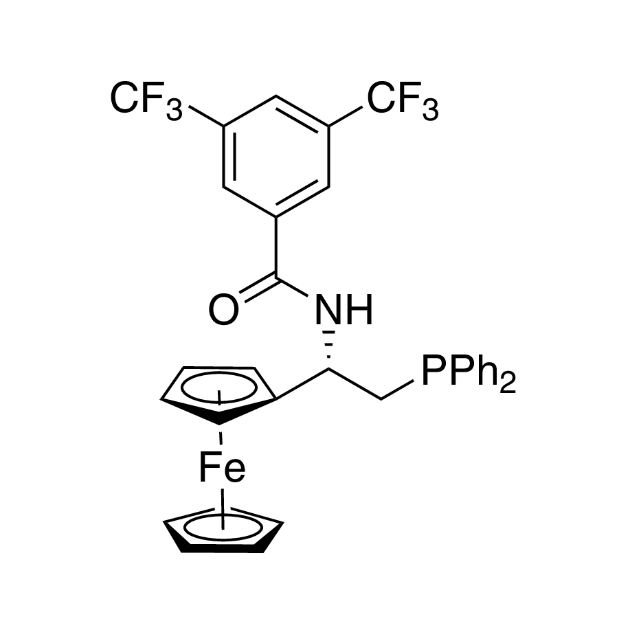 N-[(1S)-(1-Ferrocenyl)-2-(diphenylphosphino)ethyl)]-3,5-bis(trifluoromethyl)-benzamide, 95%