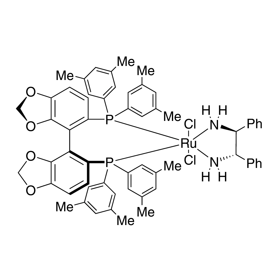 Dichloro{(S)-(-)-5,5'-bis[di(3,5-xylyl)phosphino]-4,4'-bi-1,3-benzodioxole}[(1S,2S)-(-)-1,2-diphenylethylenediamine]ruthenium(II) RuCl₂[(S)-dm-segphos®][(S,S)-dpen]