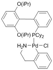 Chloro(2-dicyclohexylphosphino-2',6'-di-i-propoxy-1,1'-biphenyl)[2-(2-aminoethylphenyl)]palladium(II),  methyl-t-butylether adduct, min. 98% [RuPhos Palladacycle Gen. 1]
