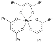 Tris(2,6-dimethyl-3,5-heptanedionato)iron(III), 98% Fe(dibm)3