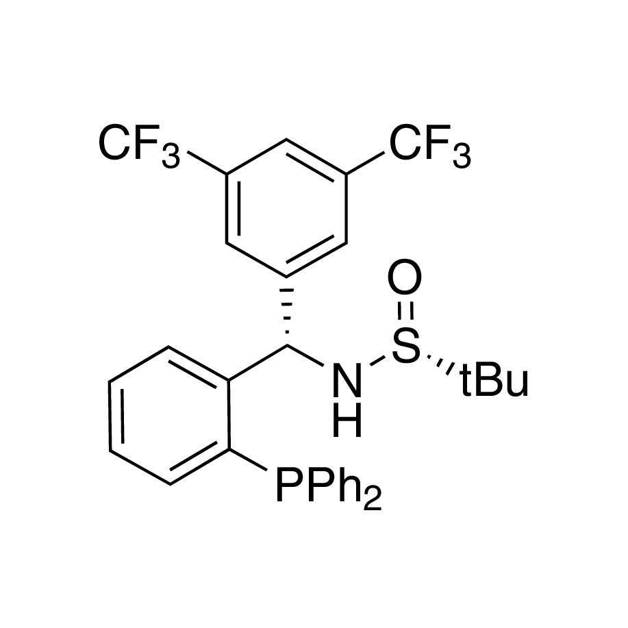 [S(R)]-N-[(S)-[3,5-Bis(trifluoromethyl)phenyl][2- (diphenylphosphino)phenyl]methyl]-2-methyl-2-propanesulfinamide, 95%