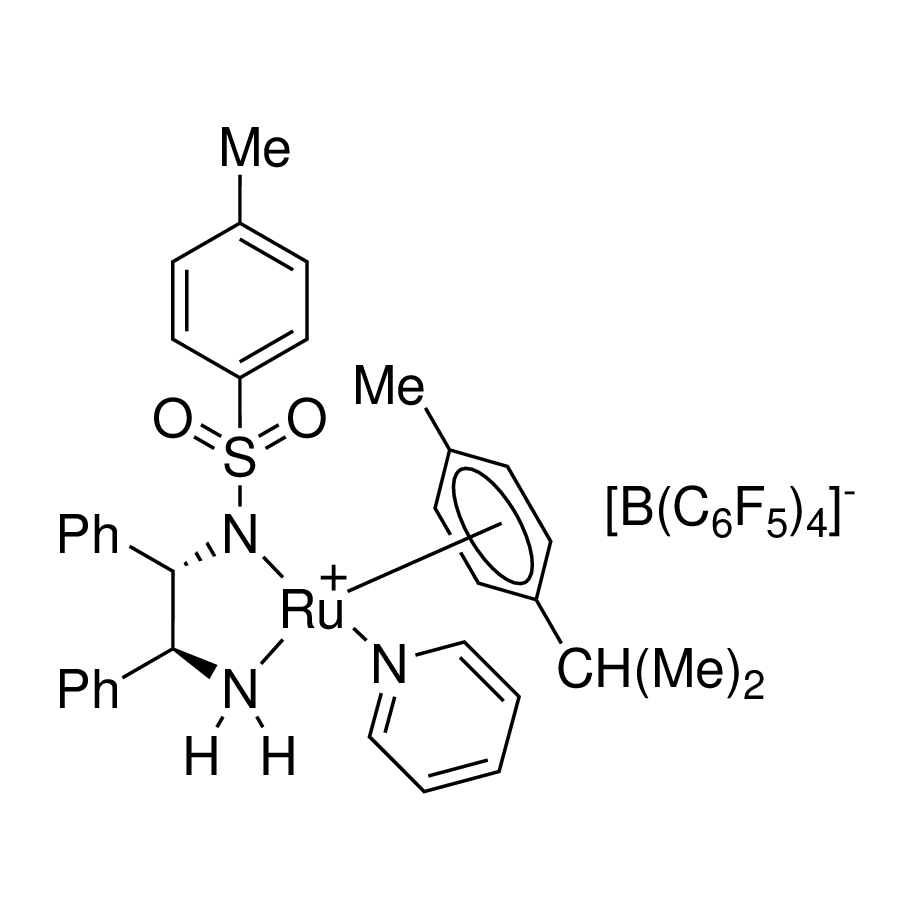 {[(1S,2S)-2-Amino-1,2-diphenylethyl](4-toluenesulfonyl)amido}(p-cymene)(pyridine)ruthenium(II) tetrakis(pentafluorophenyl)borate, min. 97%