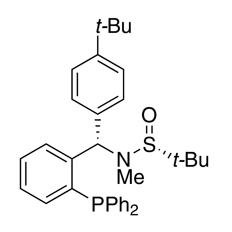 [S(R)]-N-[(S)-(4-(tert-Butyl)phenyl)[2-(diphenylphosphino)phenyl]methyl]-N,2-dimethyl-2-propanesulfinamide, 95%