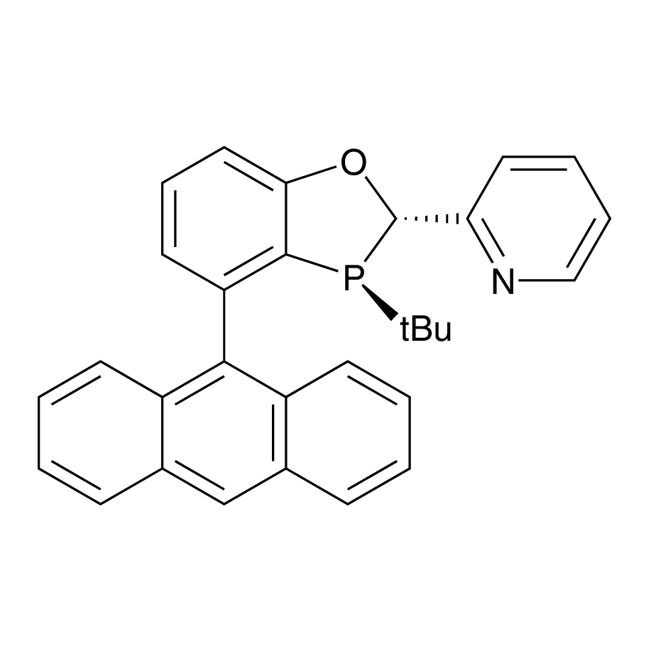 2-((2S,3S)-4-(Anthracen-9-yl)-3-(tert-butyl)-2,3-dihydrobenzo[d][1,3]oxaphosphol-2-yl)pyridine, 97% (>99% ee)