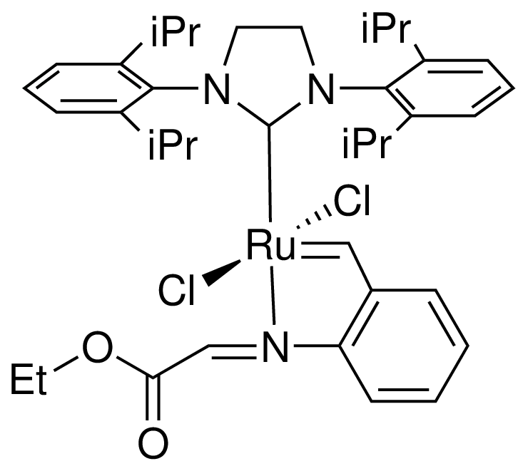 Dichloro(1,3-di-i-propylphenylimidazolidin-2-ylidene){2-[(ethoxy-2-oxoethylidene)amino]benzylidene} ruthenium(II) HeatMet SIPr
