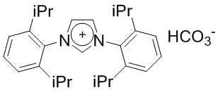 1,3-Bis(2,6-di-i-propylphenyl)imidazolium bicarbonate, min. 97% IPrH.HCO₃