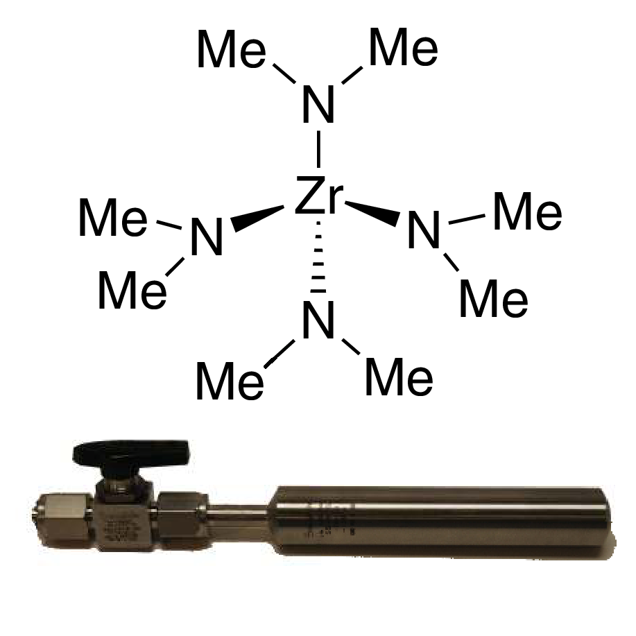 Tetrakis(dimethylamino)zirconium(IV), 99% TDMAZ, 40-4100, contained in 50 ml Swagelok®  cylinder for (96-1070) CVD/ALD