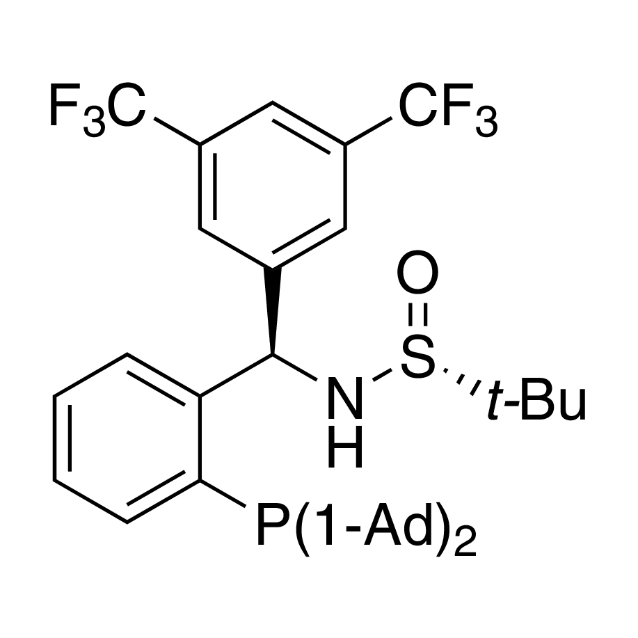 [S(R)]-N-[(R)-3,5-Bis(trifluoromethyl)phenyl)[2-(diadamantanphosphino)phenyl]methyl]-2-methyl-2-propanesulfinamide, 95%
