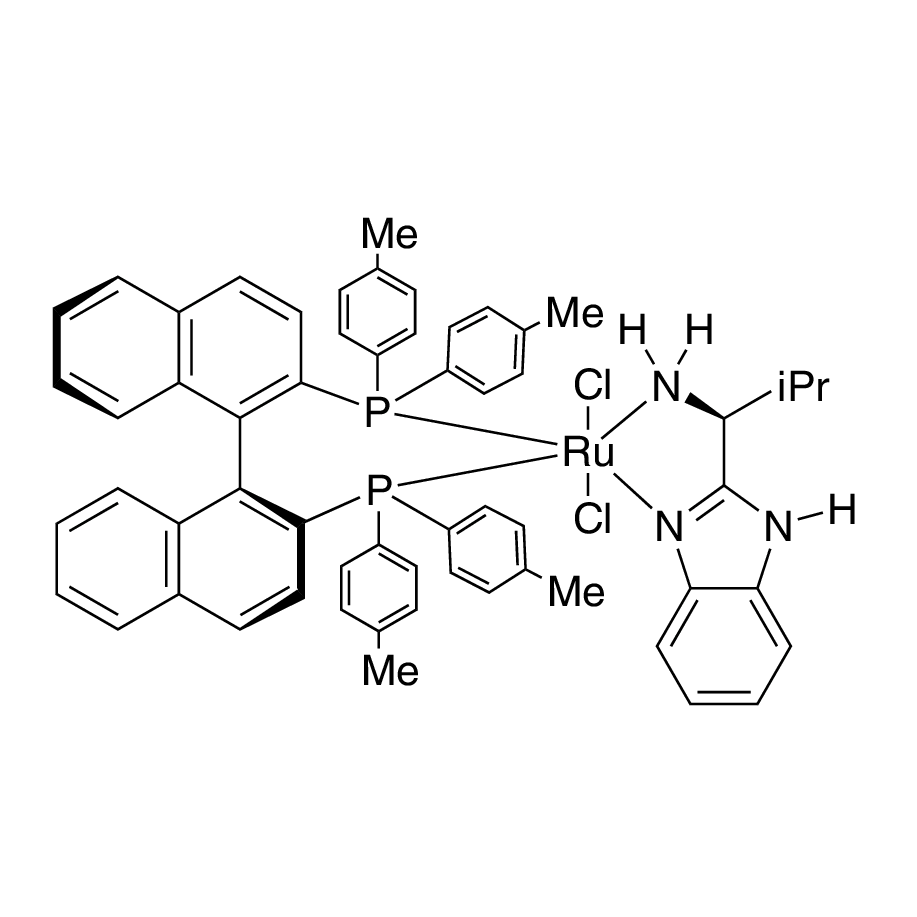 Dichloro[(S)-(-)-2,2'-bis(di-p-tolylphosphino)-1,1'-binaphthyl][(S)-(-)-2-(alpha-(i-propyl) methanamine)-1H-benzimidazole]ruthenium(II)