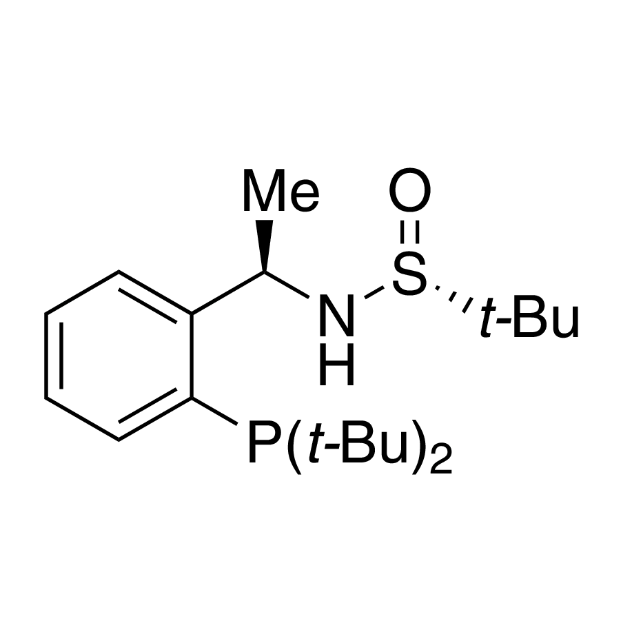 [S(R)]-N-[(R)-1-[2-(Di-tert-butylphosphanyl)phenyl]ethyl]-2-methyl-2-propanesulfinamide, 95%