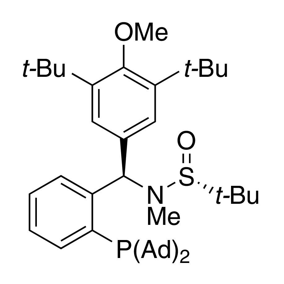 [S(R)]-N-[(R)-[3,5-Bis(1,1-dimethylethyl)-4-methoxyphenyl][2-(diadamantanphosphanyl)phenyl]methyl]-N,2-dimethyl-2-propanesulfinamide, 95%