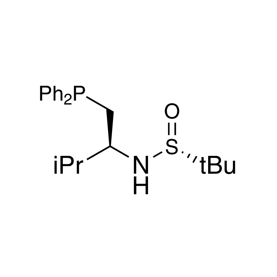 [S(R)]-N-[(1S)-1-[(Diphenylphosphino)methyl]-2-methylpropyl]-2-methyl-2-Propanesulfinamide, 95%