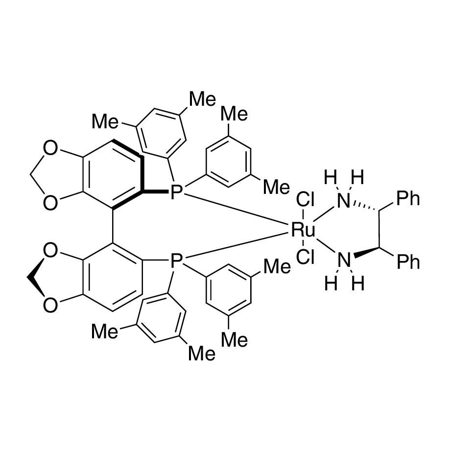 Dichloro{(R)-(+)-5,5'-bis[di(3,5-xylyl)phosphino]-4,4'-bi-1,3-benzodioxole}[(1R,2R)-(+)-1,2-diphenylethylenediamine]ruthenium(II) RuCl₂[(R)-dm-segphos®][(R,R)-dpen]