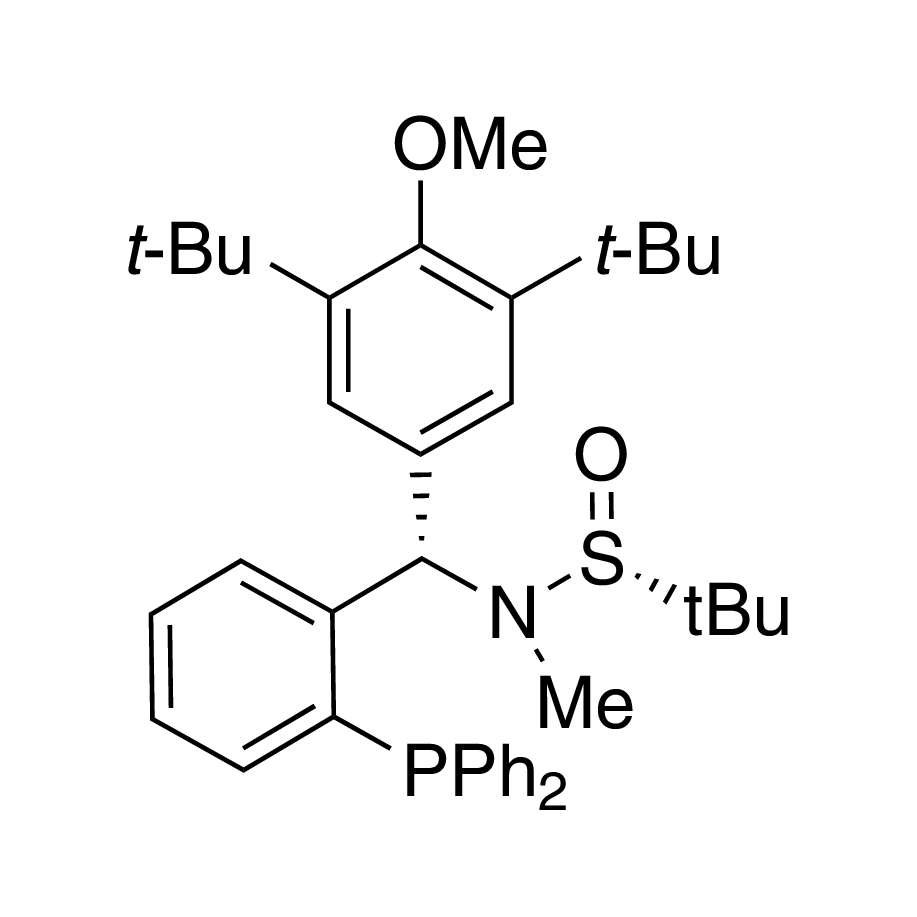[S(R)]-N-[(S)-[3,5-Bis(1,1-dimethylethyl)-4-methoxyphenyl][2-(diphenylphosphino)phenyl]methyl]-N,2-dimethyl-2-propanesulfinamide, 95%