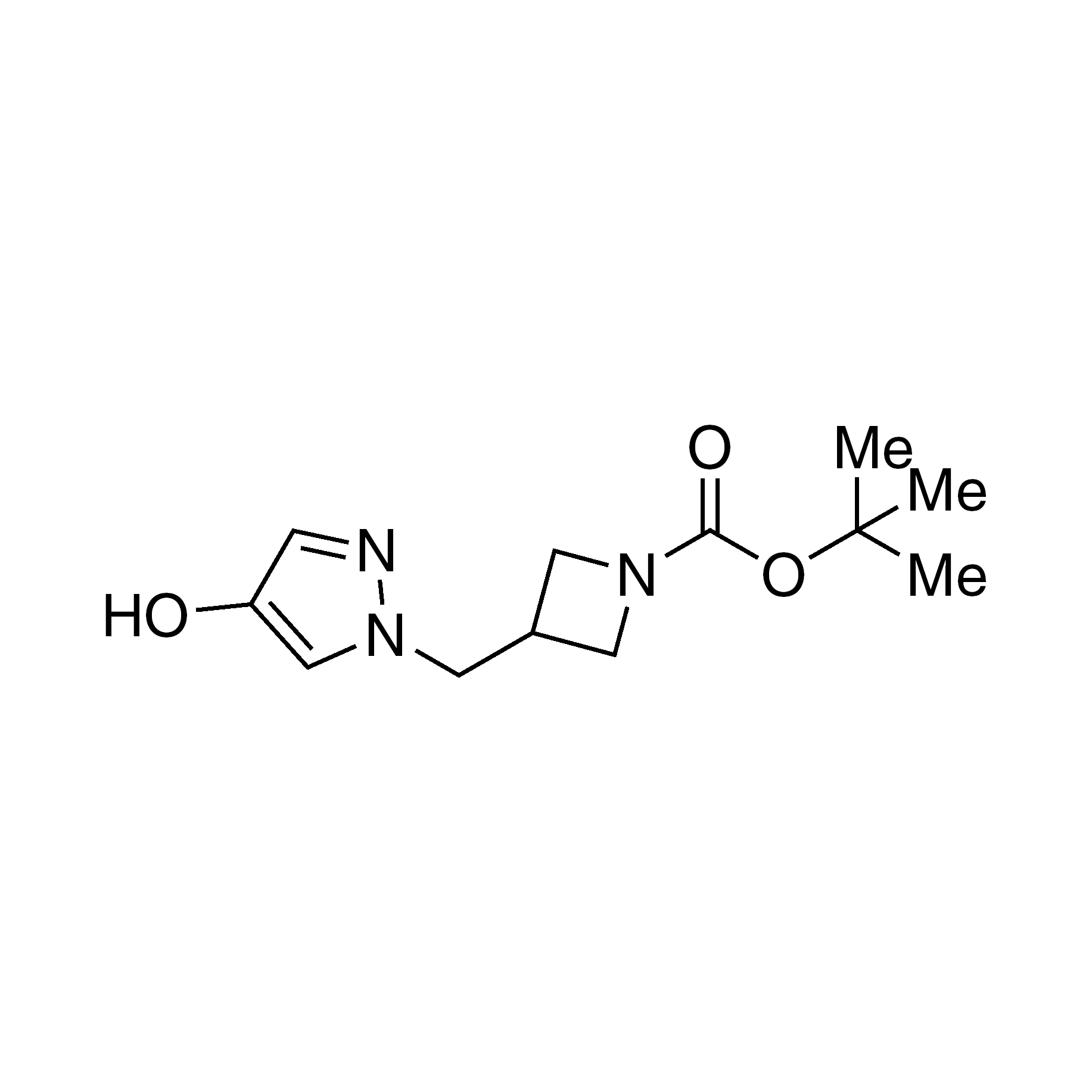 tert-Butyl 3-((4-hydroxy-1H-pyrazol-1-yl)methyl)azetidine-1-carboxylate, 95%