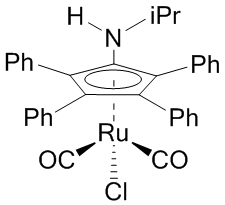 Chlorodicarbonyl[1-(i-propylamino)-2,3,4,5-tetraphenylcyclopentadienyl]ruthenium(II), min. 95%