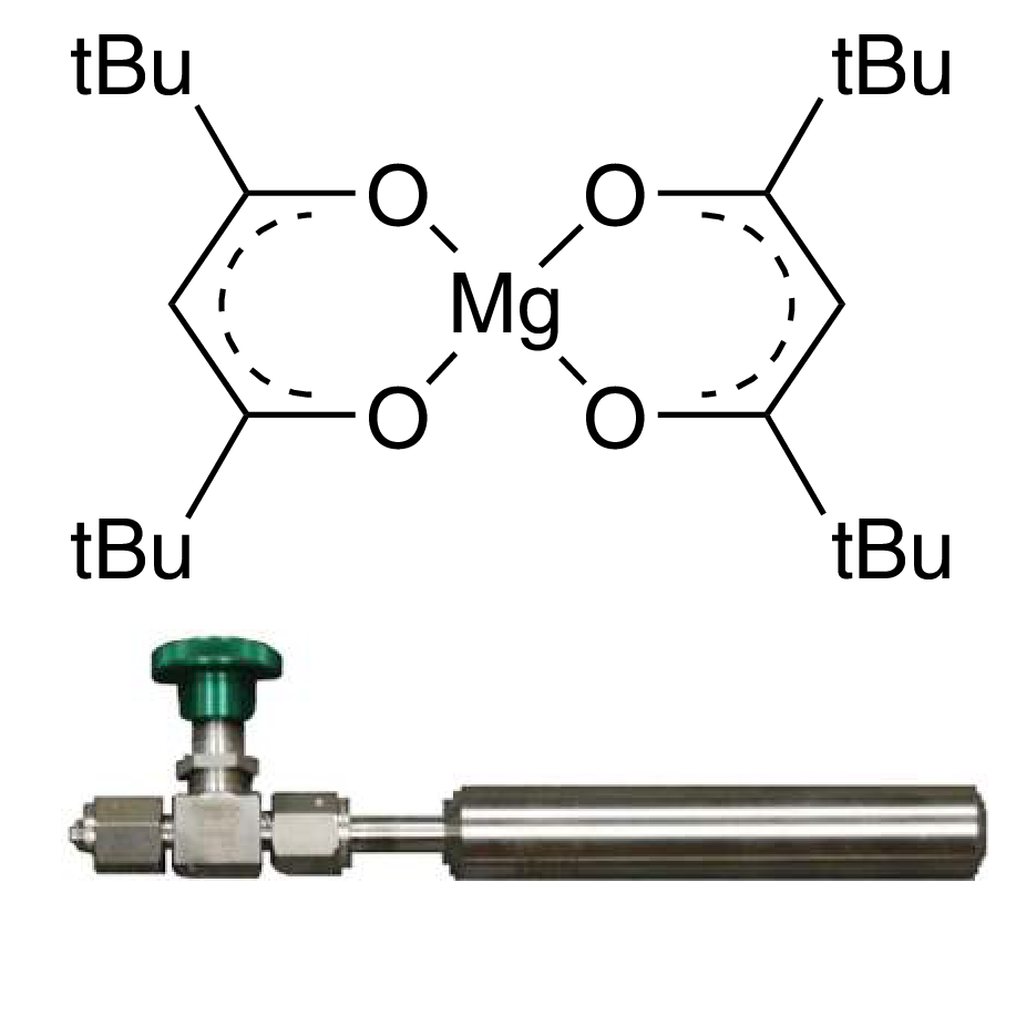 Bis(2,2,6,6-tetramethyl-3,5-heptanedionato)magnesium, anhydrous, min. 98% [Mg(TMHD)2] , 12-0900, contained  in high-temp 50 ml Swagelok® cylinder (96-1071) for CVD/ALD