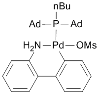 Methanesulfonato(diadamantyl-n-butylphosphino)-2'-amino-1,1'-biphenyl-2-yl)palladium(II) dichloromethane adduct, min. 95% [cataCXium® A Palladacycle Gen. 3]