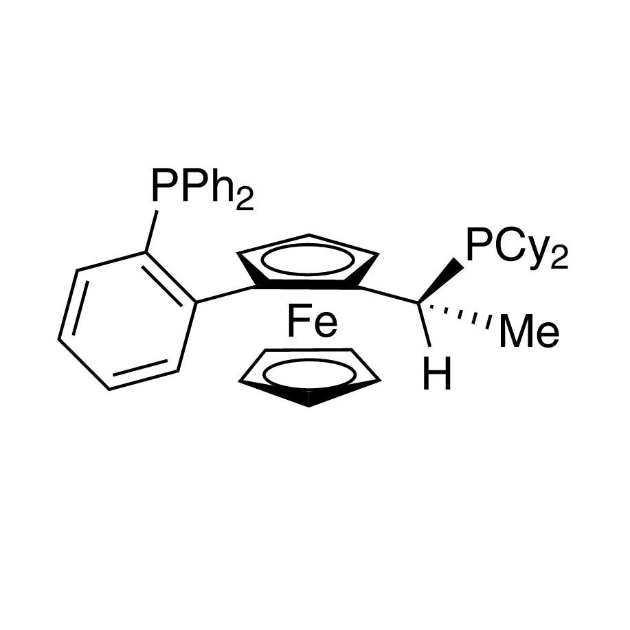 (R)-(-)-1-[(R)-2-(2'-Di­phenylphosphino­phenyl)ferrocenyl]ethyldicyclohexyl­phosphine, min. 97%