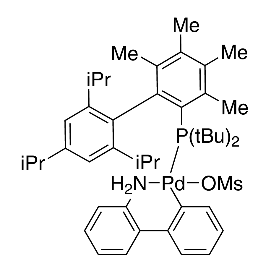 Methanesulfonato(2-di-t-butylphosphino-3,4,5,6-tetramethyl-2',4',6'-tri-i-propylbiphenyl)(2'-amino-1,1'-biphenyl-2-yl)palladium(II),  min. 95% [Me4 t-ButylXPhos Palladacycle Gen. 3]