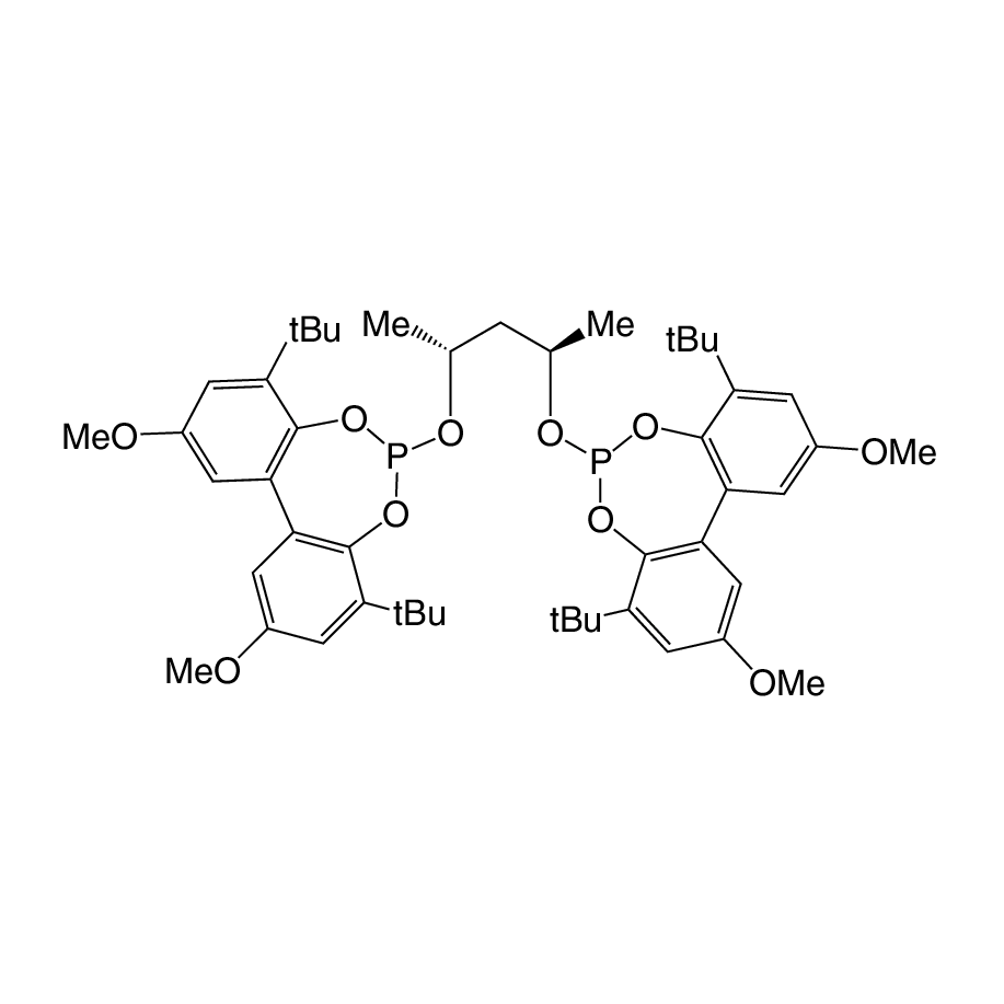 (+)-6,6'-{[(1R,3R)-1,3-Dimethyl-1,3-propanediyl]bis(oxy)}bis[4,8-bis(t-butyl)-2,10-dimethoxy-bi­benzo[d,f][1,3,2]dioxaphosphepin], min. 95% (R,R)-Chiraphite