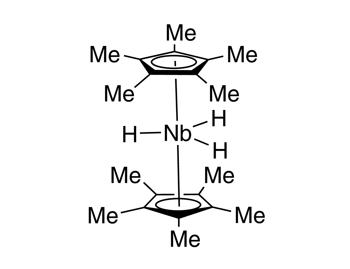 Trihydridobis(pentamethylcyclopenta­dienyl)niobium(V)
