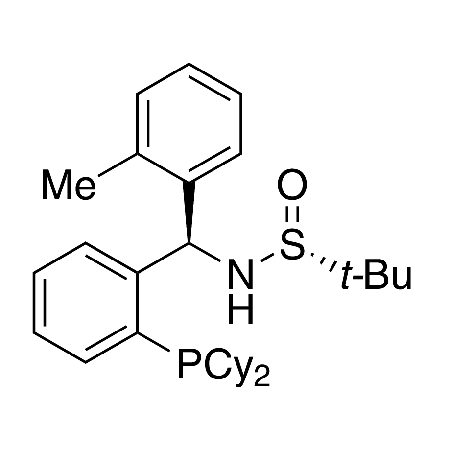 [S(R)]-N-[(R)-(2-Methylphenyl)[2-(dicyclohexylphosphino)phenyl]methyl]-2-methyl-2-propanesulfinamide, 95%