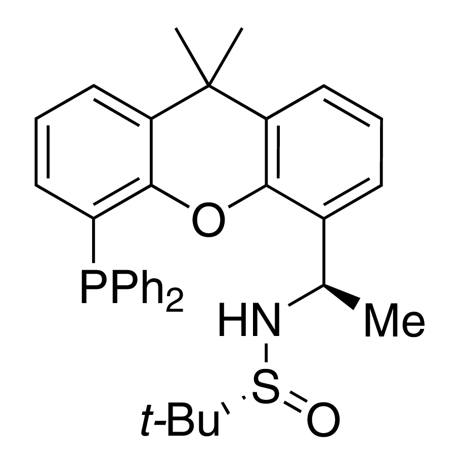 [S(R)]-N-[(R)-1-[5-(Diphenylphosphino)-9,9-dimethyl-9H-xanthen-4-yl]ethyl]-2-methyl-2-propanesulfinamide, 95%