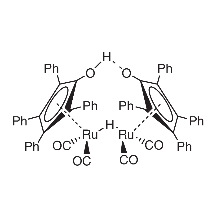 1-Hydroxytetraphenylcyclo­pentadienyl(tetraphenyl-2,4-cyclopentadien-1-one)-μ-hydrotetracarbonyl­diruthenium(II), 98% SHVO'S CATALYST