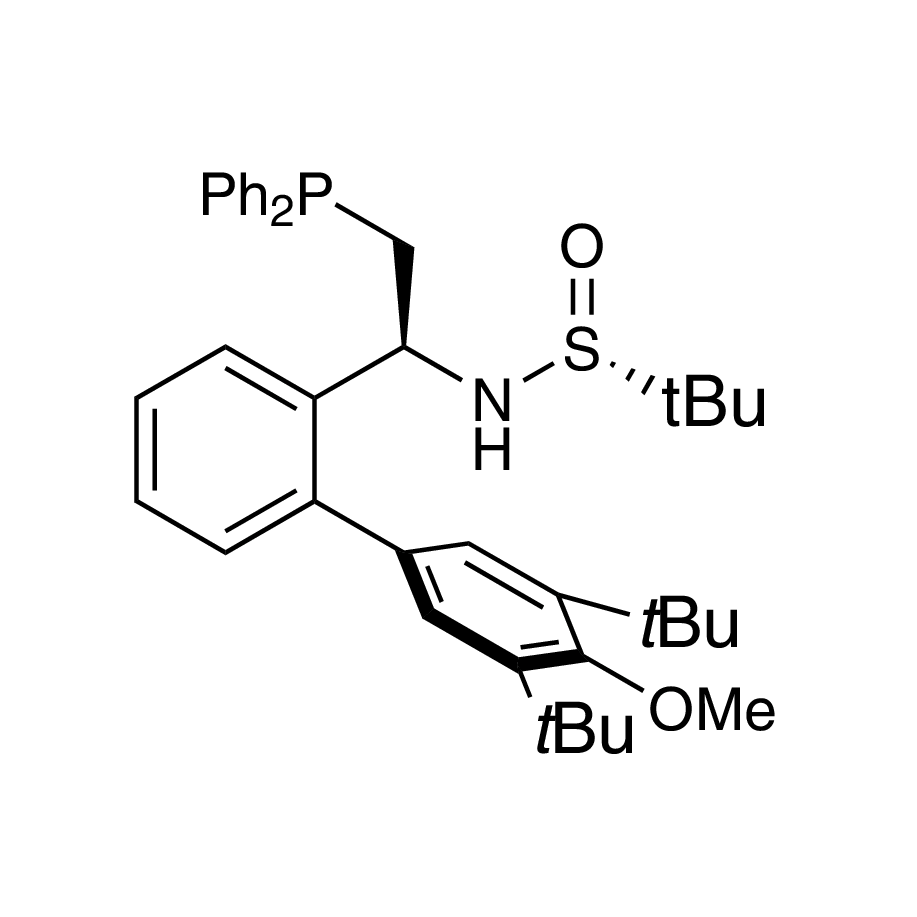 [S(R)]-N-[(1S)-1-[3',5'-Bis(1,1-dimethylethyl)-4'-methoxy[1,1'-biphenyl]-2-yl]-2-(diphenylphosphino)ethyl]-2-methyl-2-propanesulfinamide, 95%
