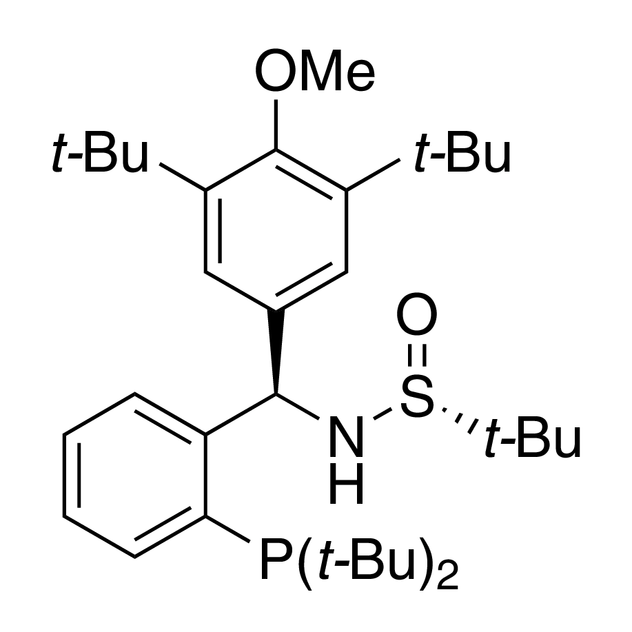 [S(R)]-N-[(R)-[3,5-Bis(1,1-dimethylethyl)-4 methoxyphenyl][2-(di-tert-butylphosphino)phenyl]methyl]-2-methyl-2-propanesulfinamide, 95%