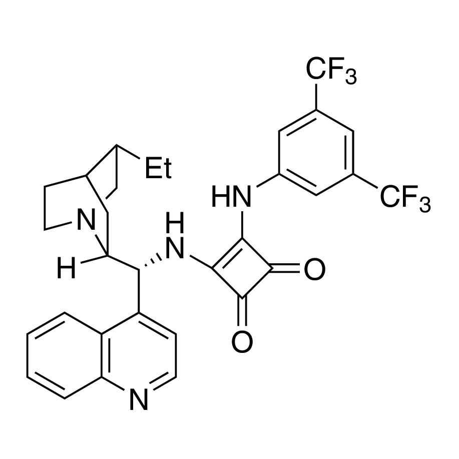 3-[[3,5-Bis(trifluoromethyl)phenyl]amino]-4-[[(9R)-10,11-dihydrocinchonan-9-yl]amino]-3-cyclobutene-1,2-dione, min. 95%