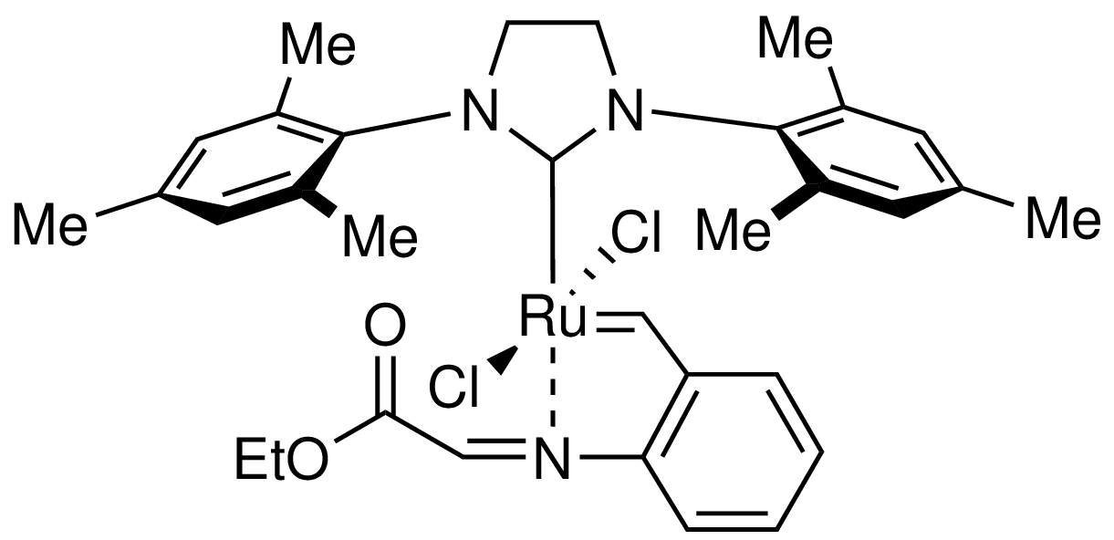 Dichloro(1,3-bis(2,4,6-trimethylphenyl)imidazolidin-2-ylidene){2-[(ethoxy-2-oxoethylidene)amino]benzylidene}ruthenium(II) HeatMet