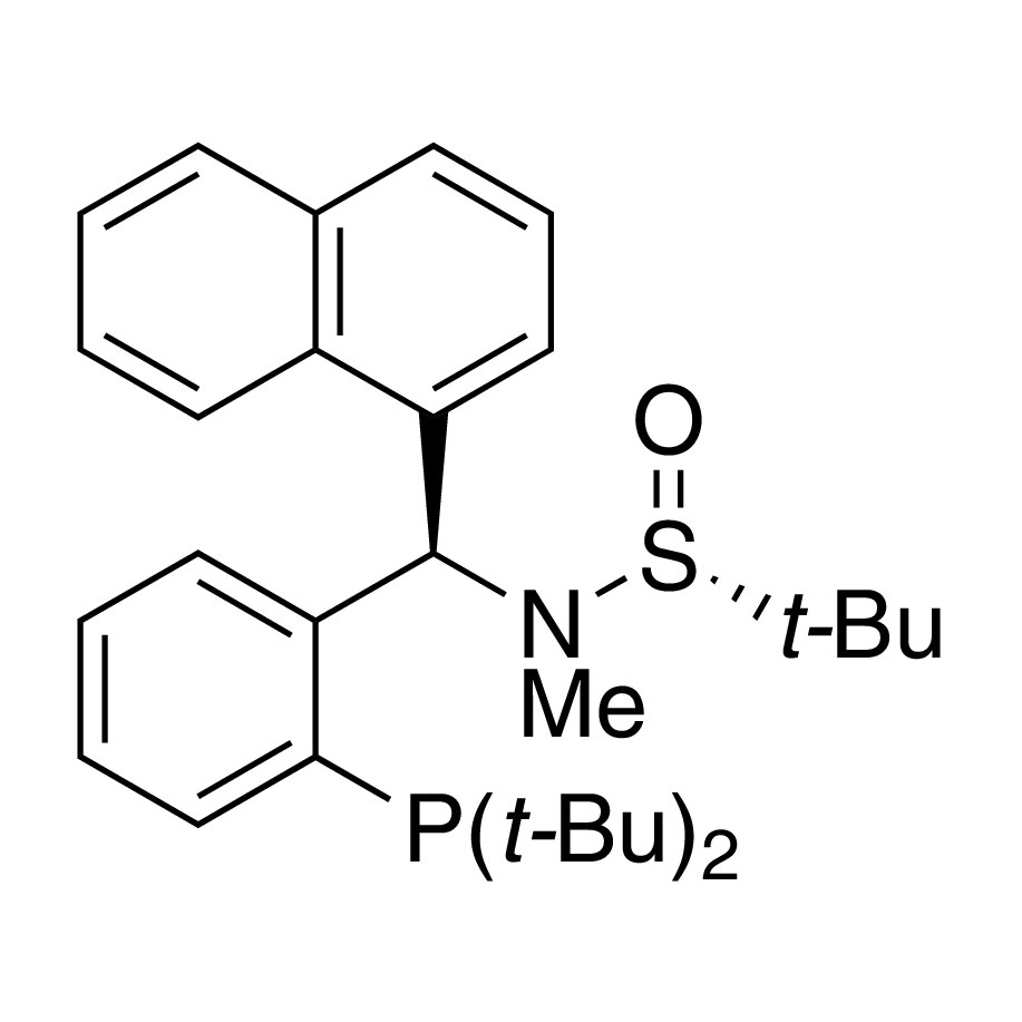 [S(R)]-N-[(R)-2-(Di-tert-butylphosphino)phenyl]-1-naphthalenylmethyl]-N,2-dimethyl-2-propanesulfinamide, 95%