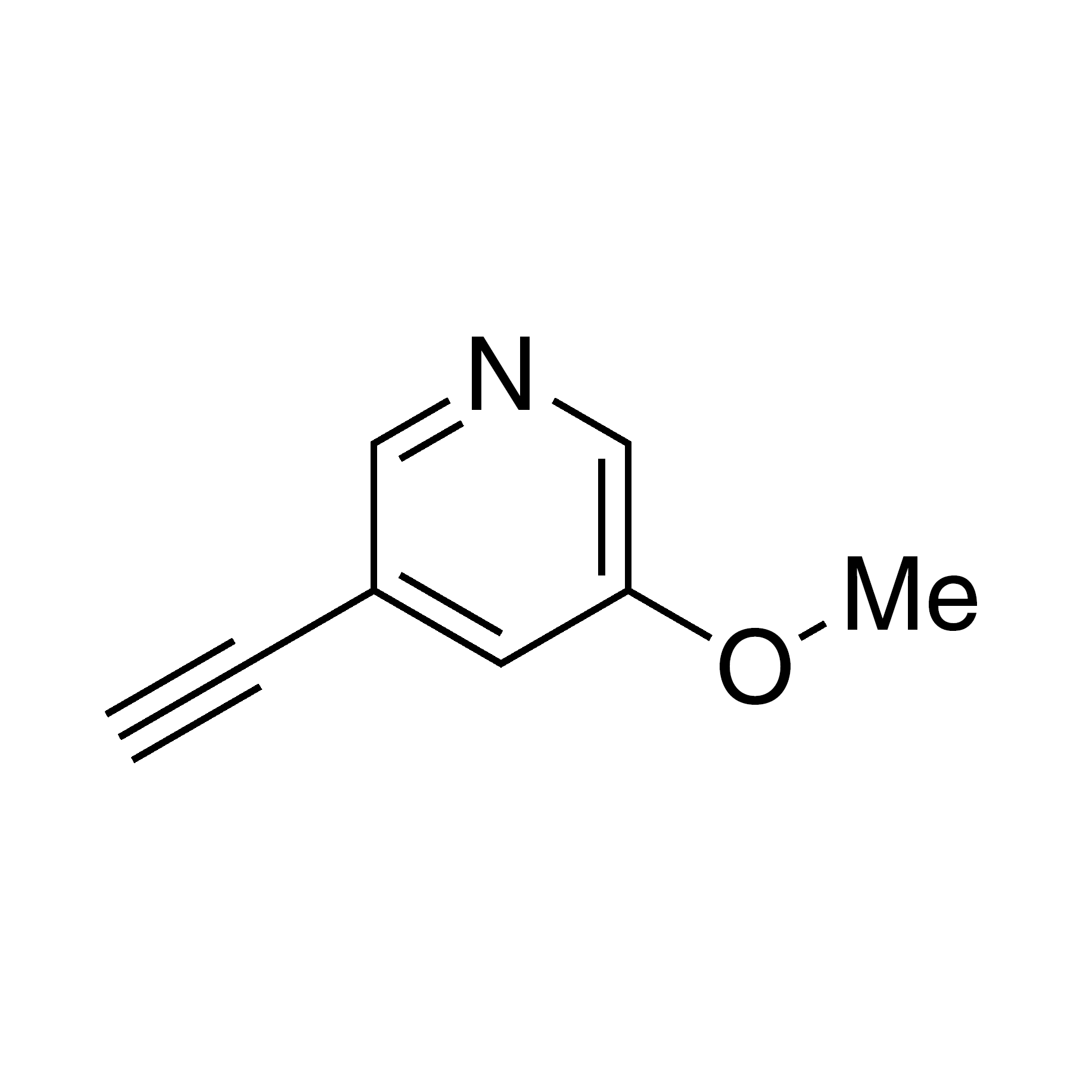 3-Ethynyl-5-methoxypyridine , 95%