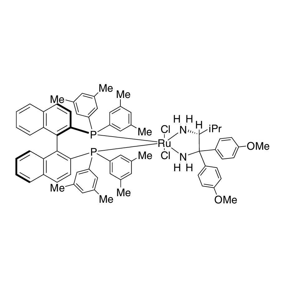 Dichloro{(R)-(+)-2,2'-bis[di(3,5-xylyl)phosphino]-1,1'-binaphthyl}[(2R)-(-)-1,1-bis(4-methoxyphenyl)-3-methyl-1,2-butanediamine]ruthenium(II) RuCl₂[(R)-xylbinap][(R)-daipen]