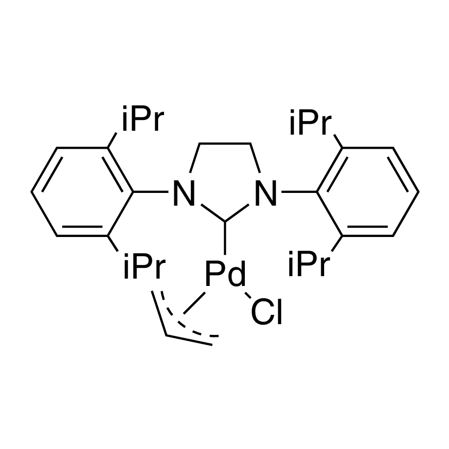 Allylchloro[1,3-bis(2,6-di-i-propylphenyl)-4,5-dihydroimidazol-2-ylidene]palladium(II), 97%