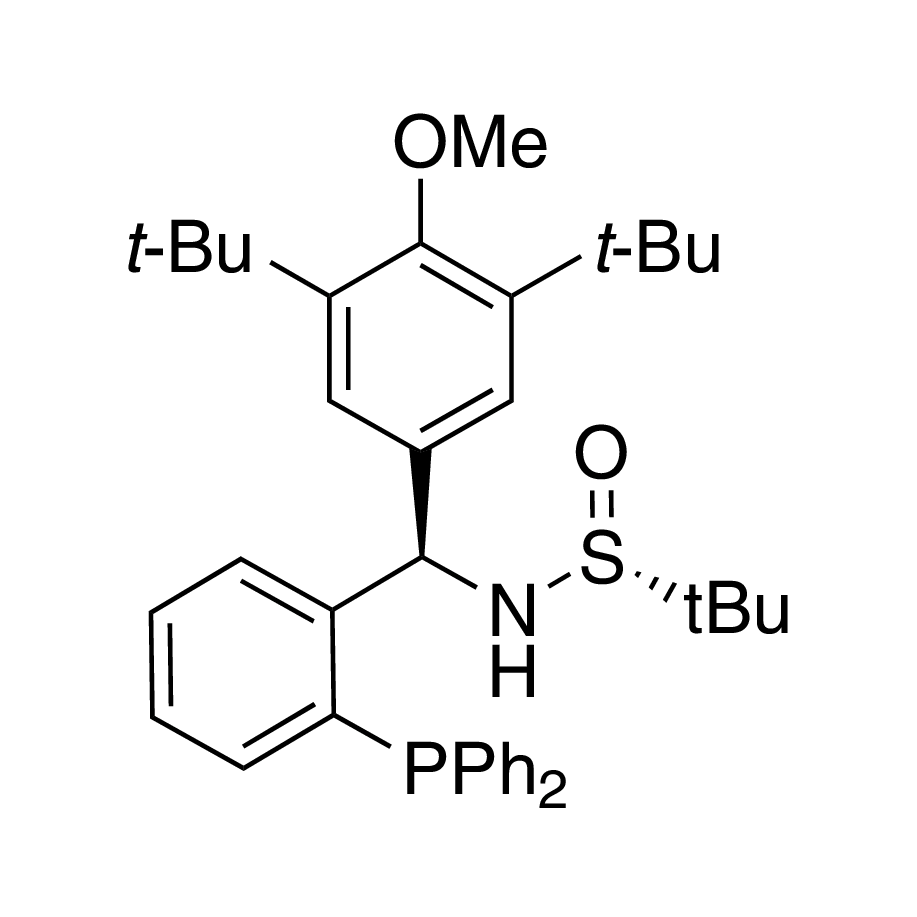 [S(R)]-N-[(R)-[3,5-Bis(1,1-dimethylethyl)-4-methoxyphenyl][2-(diphenylphosphino)phenyl]methyl]-2-methyl-2-propanesulfinamide, 95%