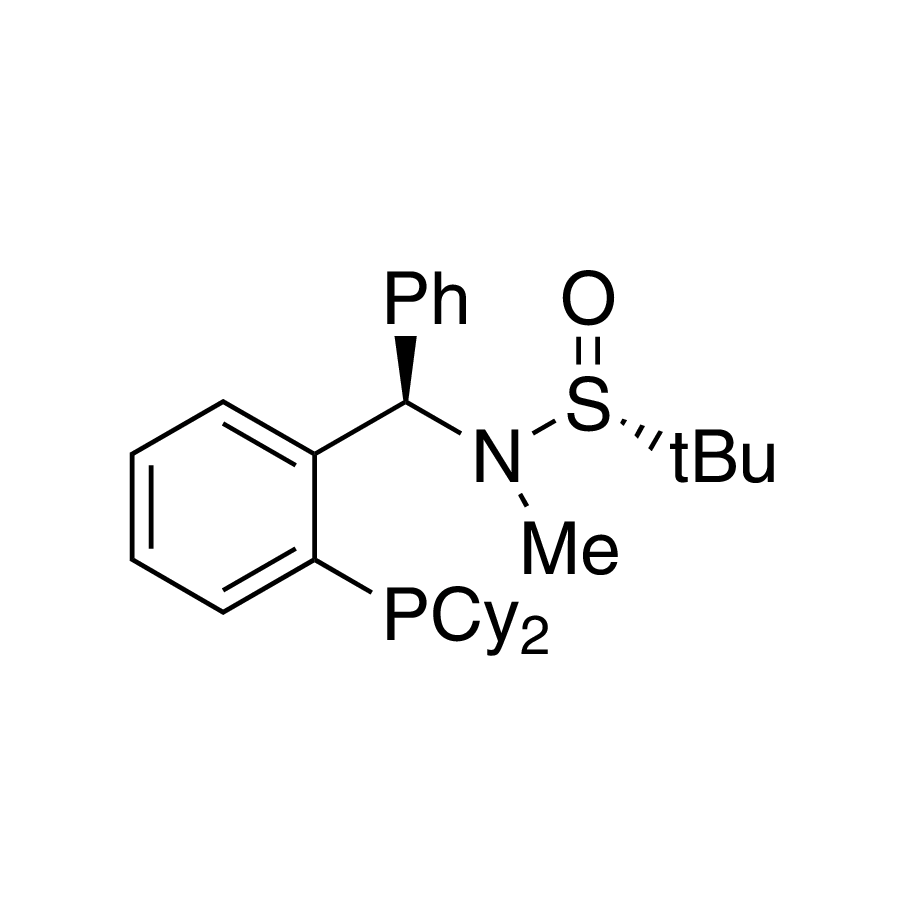 [S(R)]-N-[(R)-[2-(Dicyclohexylphosphino)phenyl]phenylmethyl]-N,2-dimethyl-2-propanesulfinamide, 95%