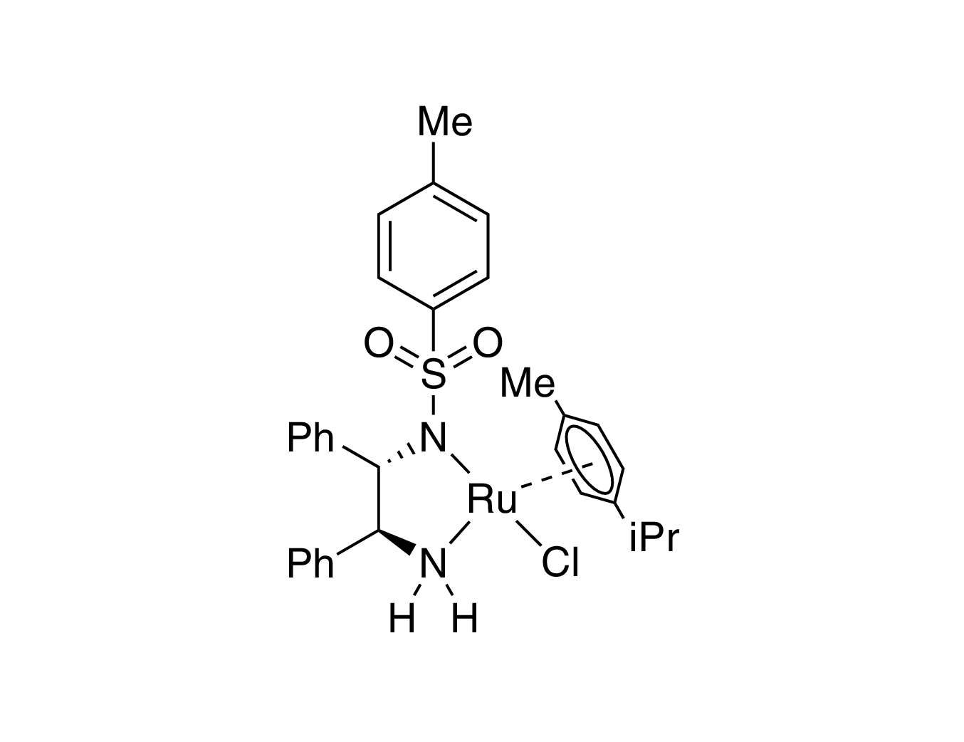 Chloro{[(1S,2S)-(+)-2-amino-1,2-diphenylethyl](4-toluenesulfonyl)amido}(p-cymene)ruthenium(II), min. 90% RuCl[(S,S)-Tsdpen](p-cymene)