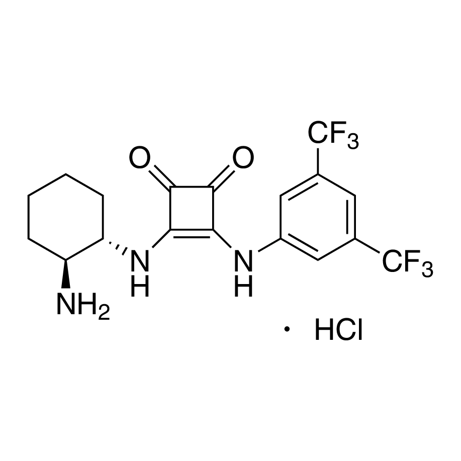 3-[(1S,2S)-2-Aminocyclohexylamino]-4-[3,5-bis(trifluoromethyl)phenylamino]cyclobut-3-ene-1,2-dione Hydrochloride, 95%, (99% ee)